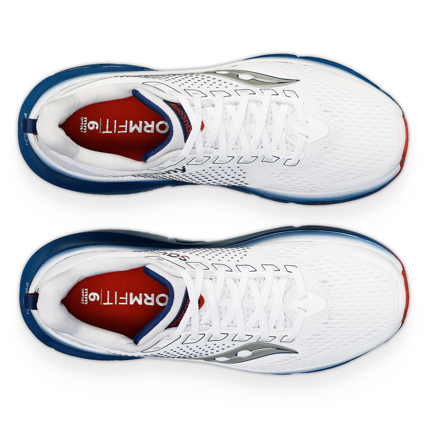 Saucony Mens Guide 17 - White/Navy - Stability