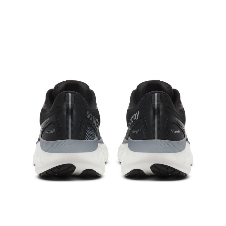 Saucony Mens Triumph 22 - Black/White - Neutral - SS25