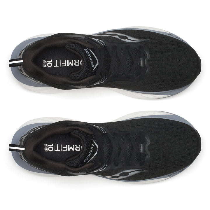 Saucony Mens Triumph 22 - Black/White - Neutral - SS25