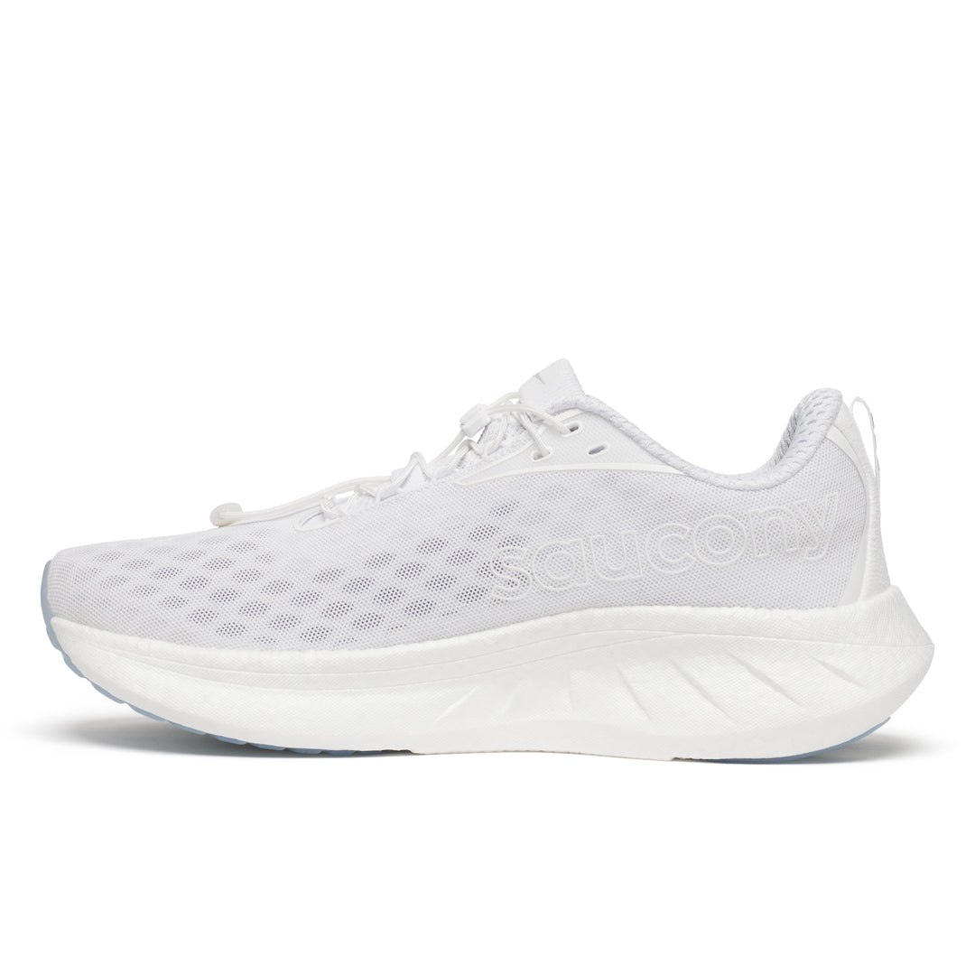 Saucony Mens Ride 18 - Cool White - Neutral - SS25