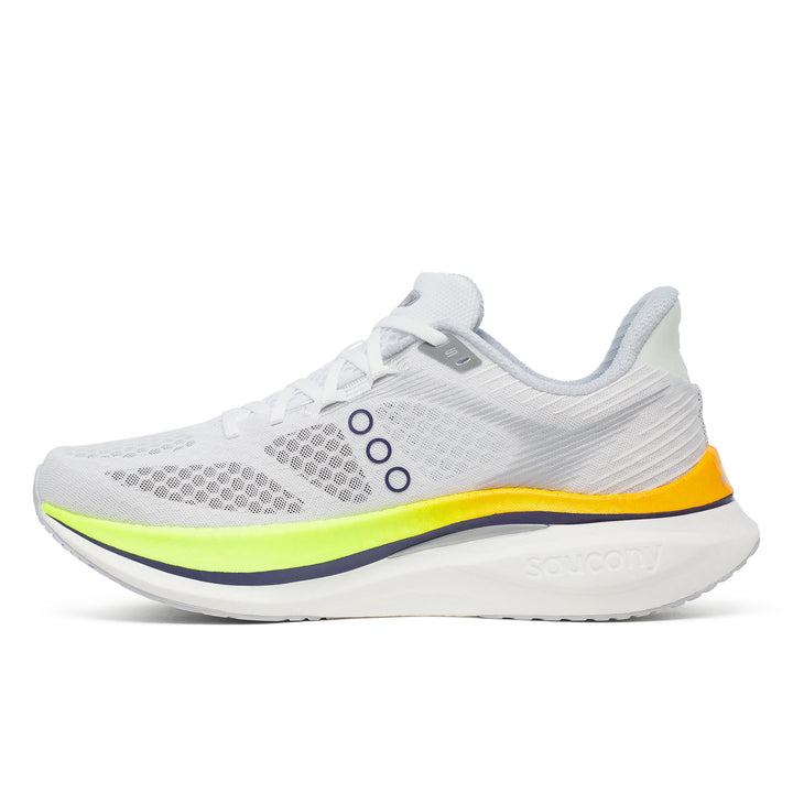 Saucony Mens Endorphin Speed 5 - White/Citron - Neutral - AW25