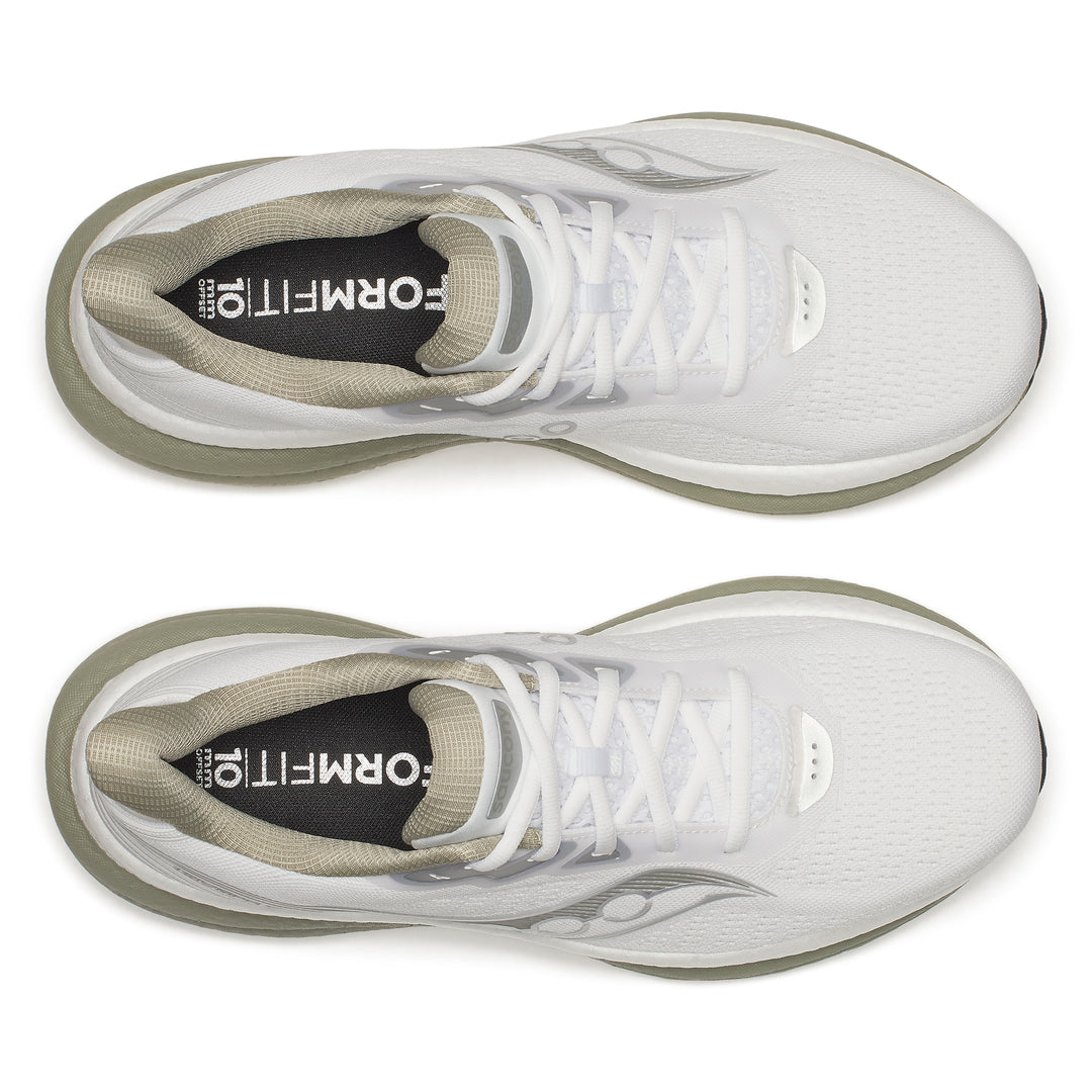 Saucony Herren Triumph 23 – Weiß/Lorbeer – Neutral – SS26