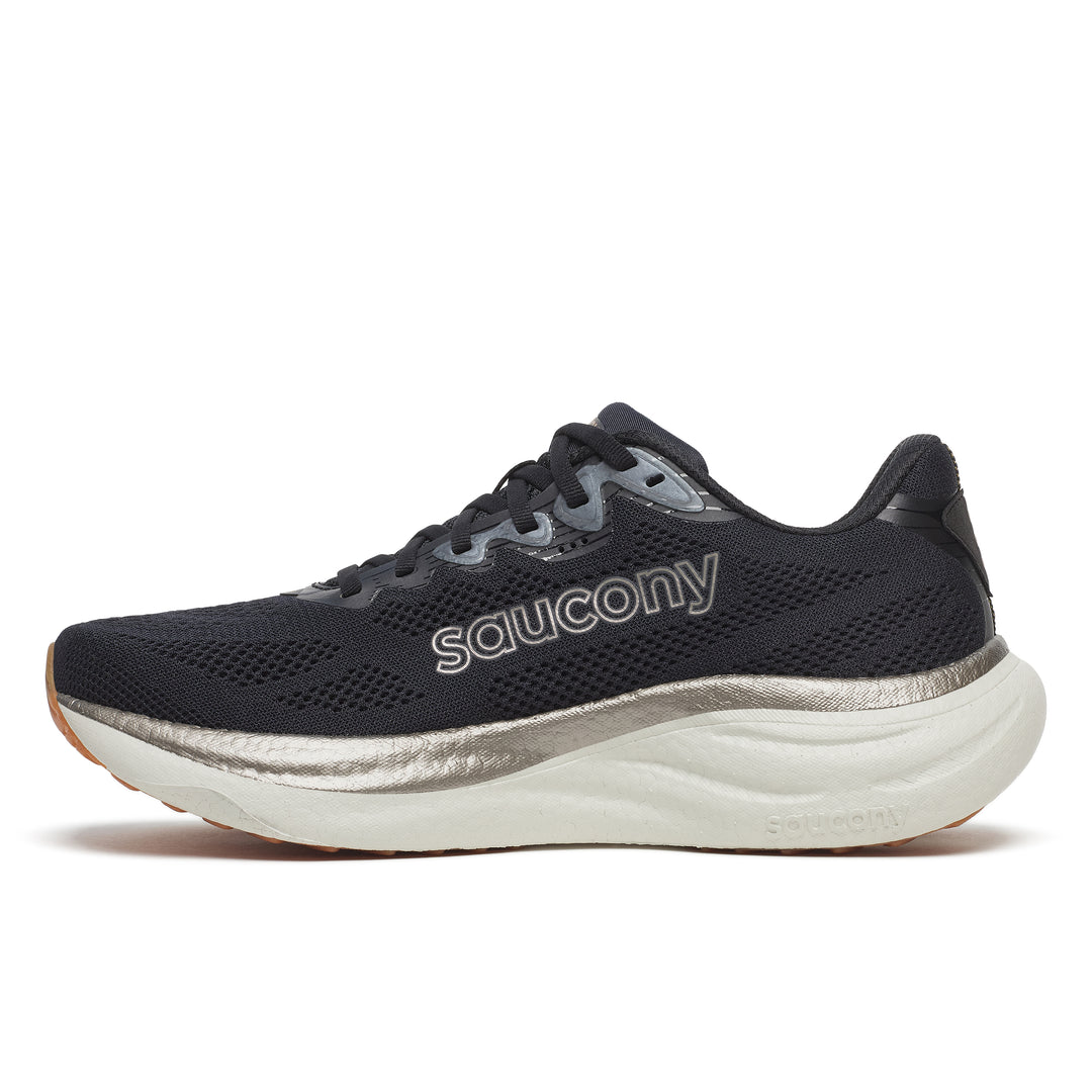 Saucony Mens Ride 19 - Black/Pewter - Neutral - SS26