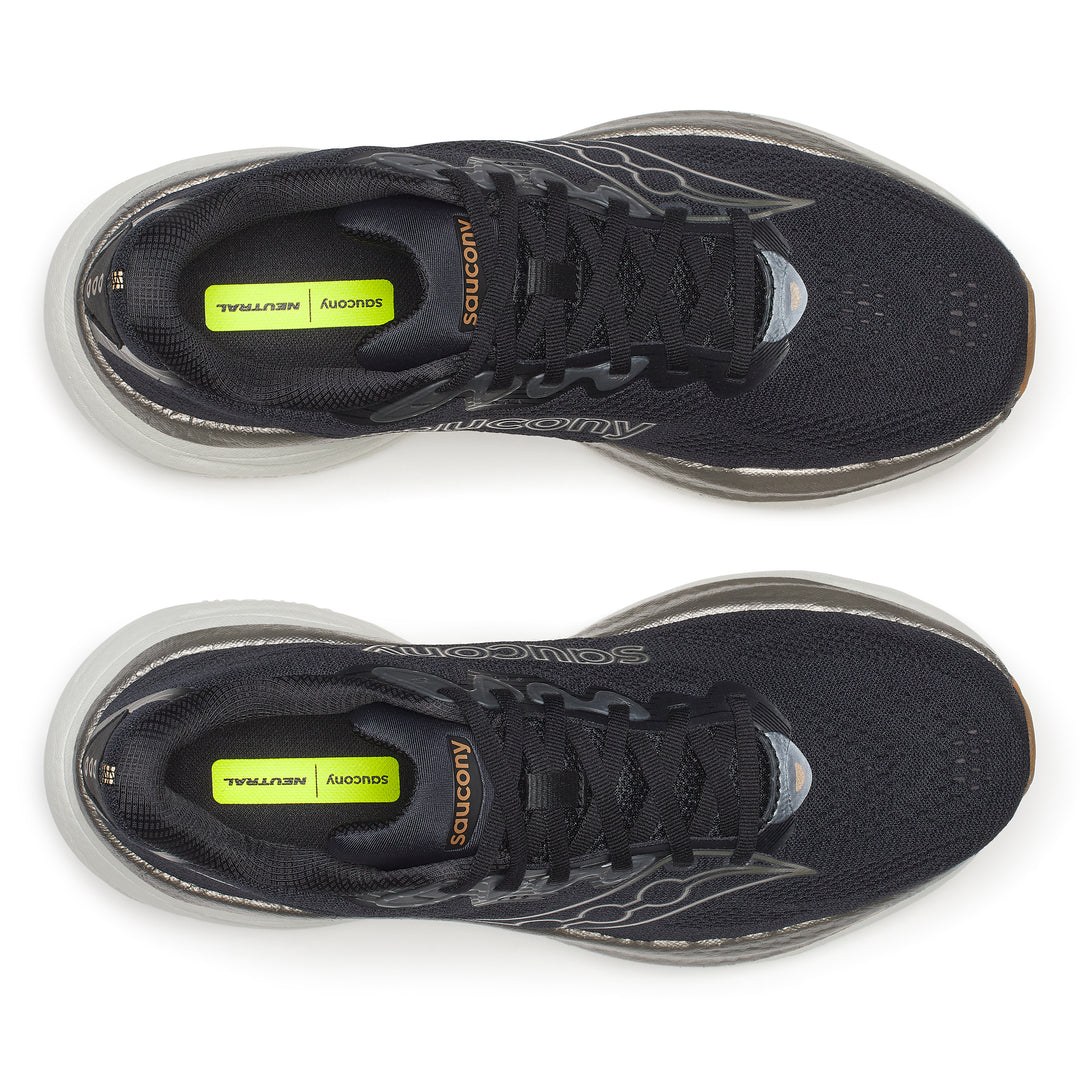 Saucony Mens Ride 19 - Black/Pewter - Neutral - SS26