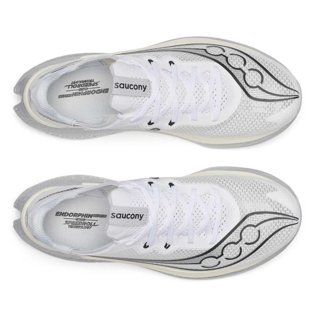 Saucony Hommes Endorphin Pro 5 - Blanc/Noir - Neutre - SS26