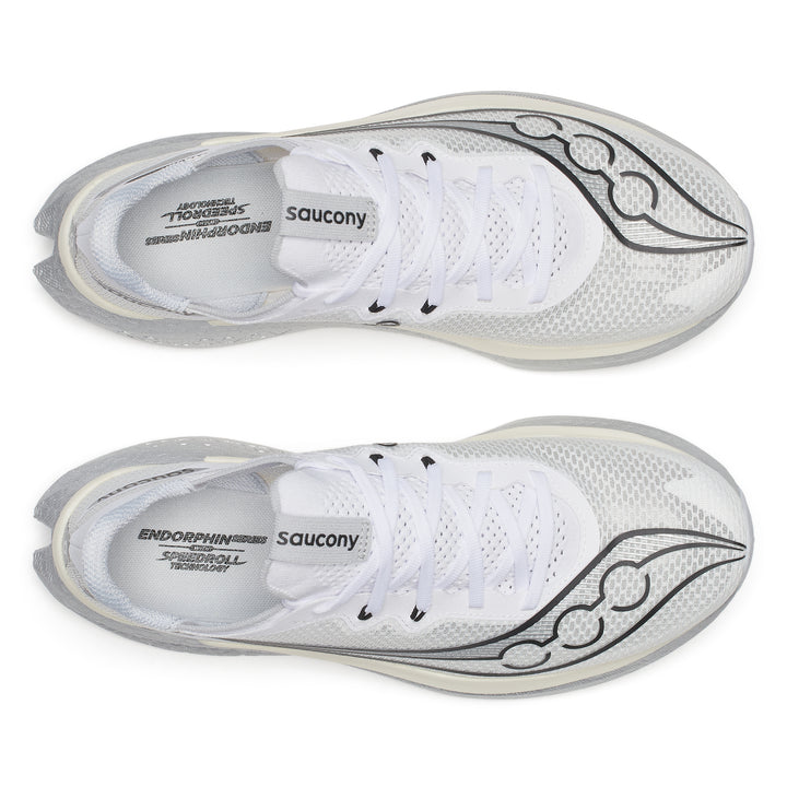 Saucony Hommes Endorphin Pro 5 - Blanc/Noir - Neutre - SS26