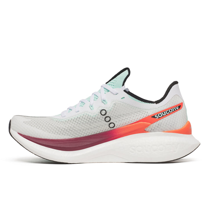 Saucony Herren Endorphin Pro 5 – Weiß/Karmesinrot – Neutral – SS26