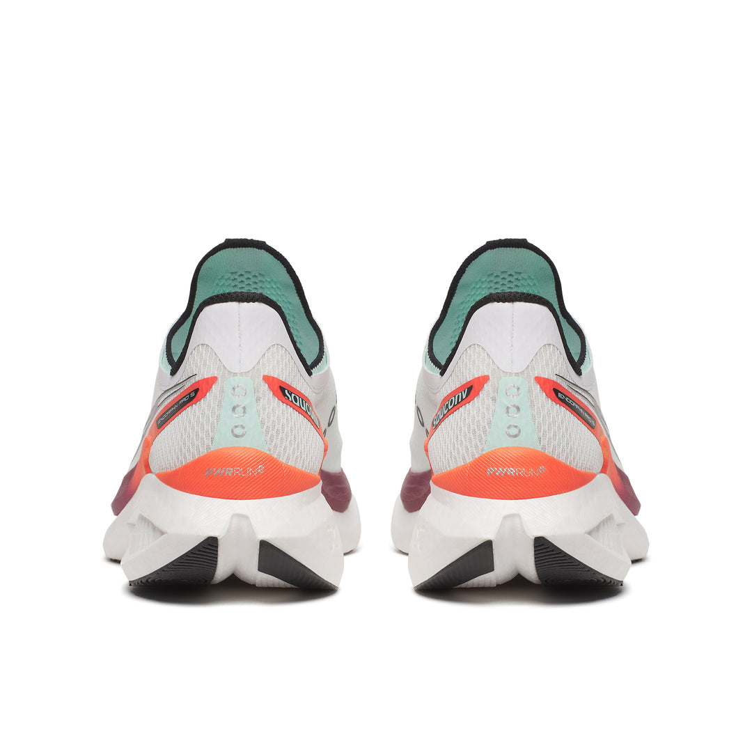 Saucony Herren Endorphin Pro 5 – Weiß/Karmesinrot – Neutral – SS26