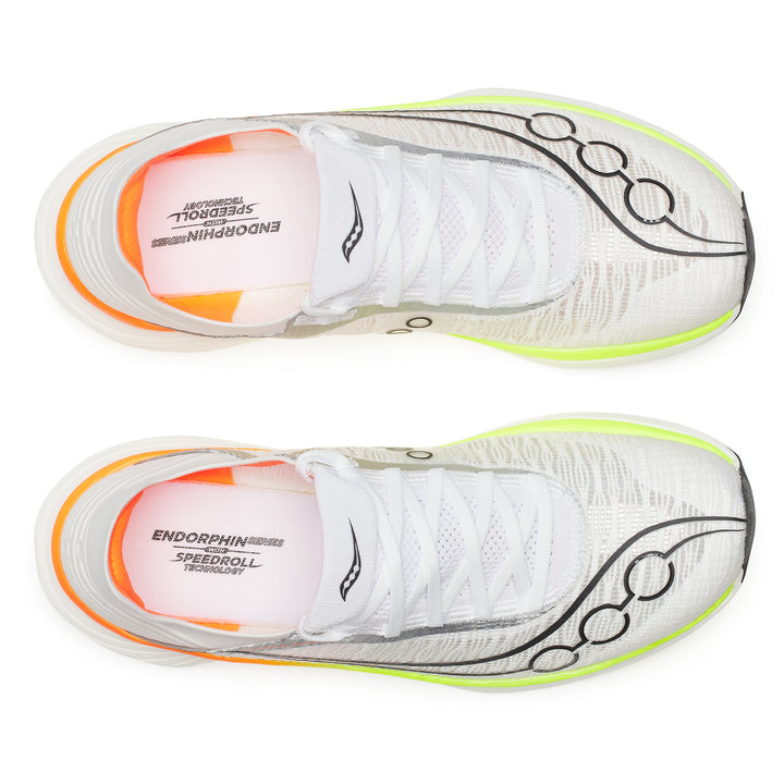 Saucony Unisex Endorphin Elite 2 - White/VO2 - Neutral - AW25