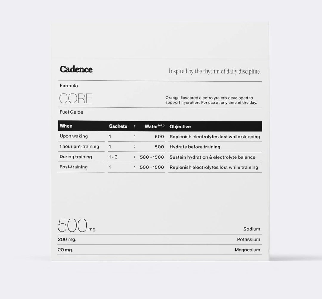 Cadence Core Hydration Sachets - Orange