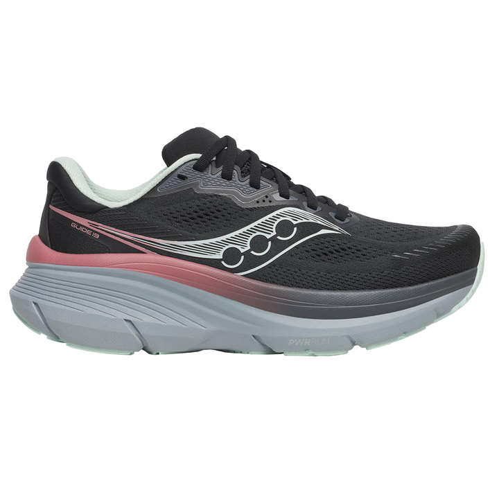 Saucony Womens Guide 19 - Schwarz/Calm - Stabilität - SS26