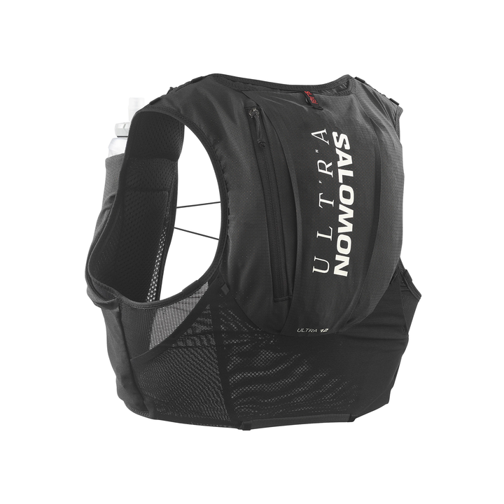 Gilet Salomon S/Lab Ultra 12 avec Flasques - Noir