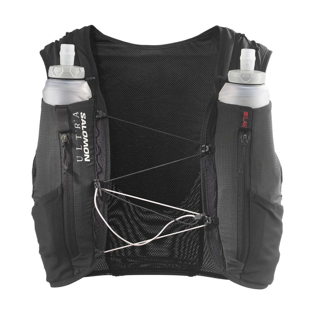 Gilet Salomon S/Lab Ultra 12 avec Flasques - Noir