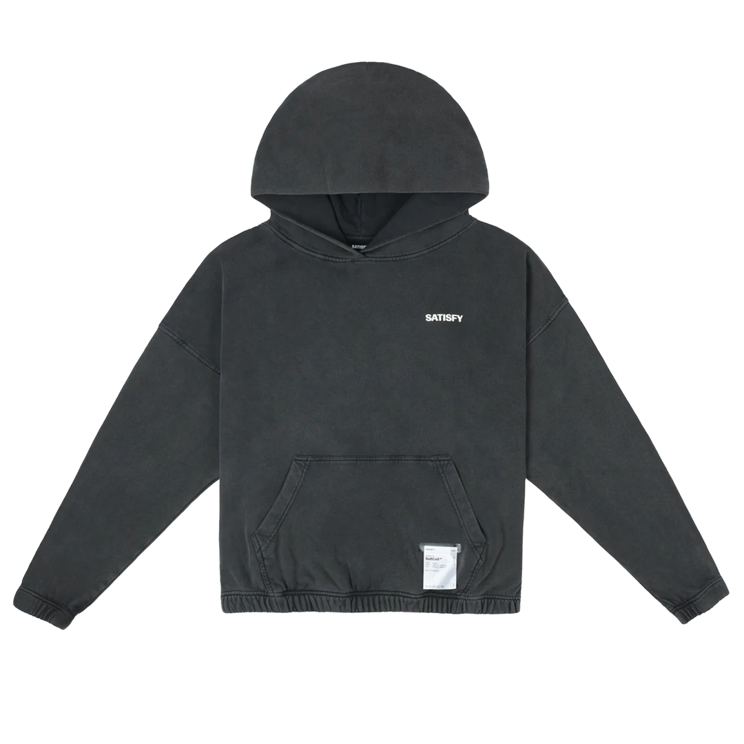 Satisfy Mens SoftCell Hoodie - Aged Black - SS26