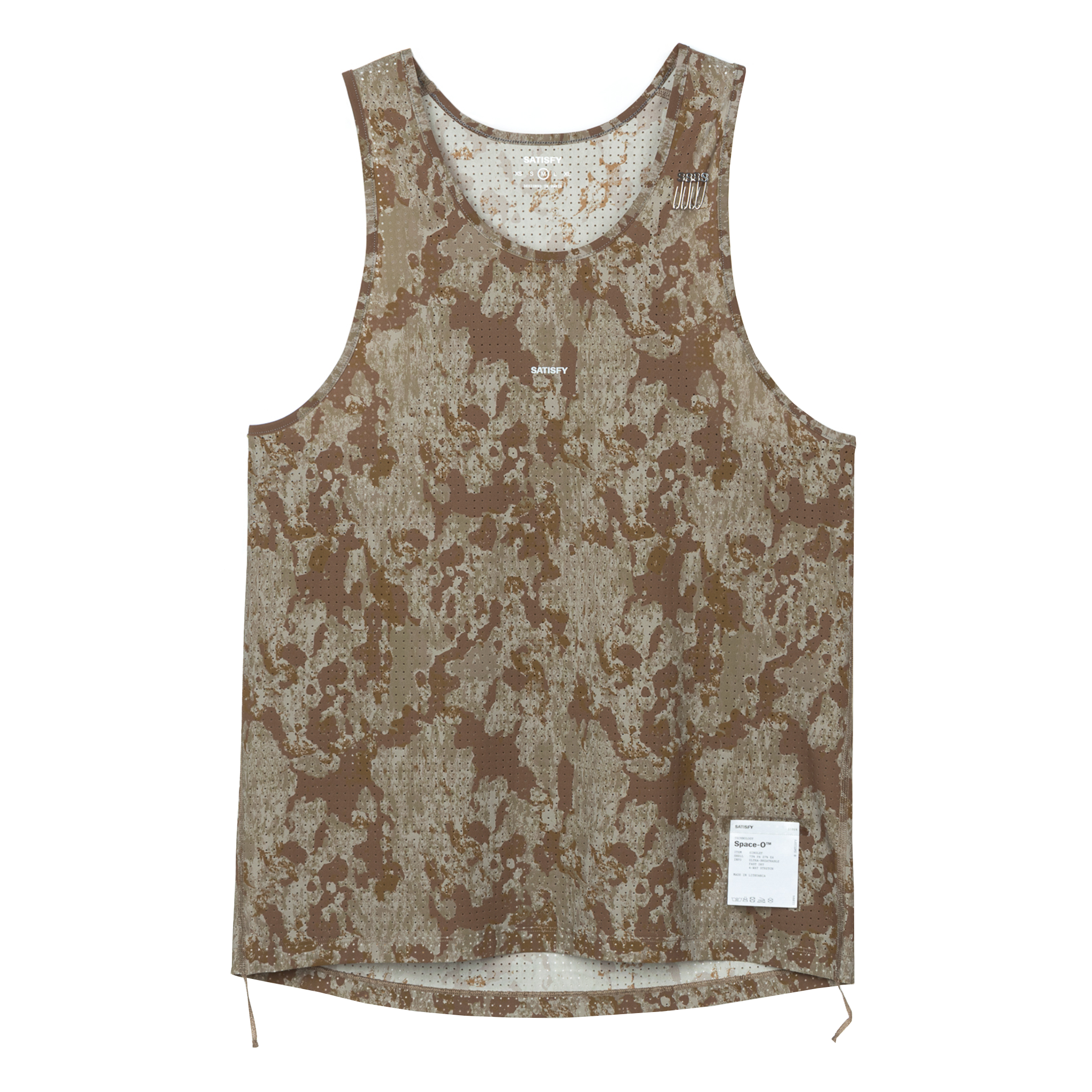 Satisfy Herren Space-O Singlet – Camo – SS26