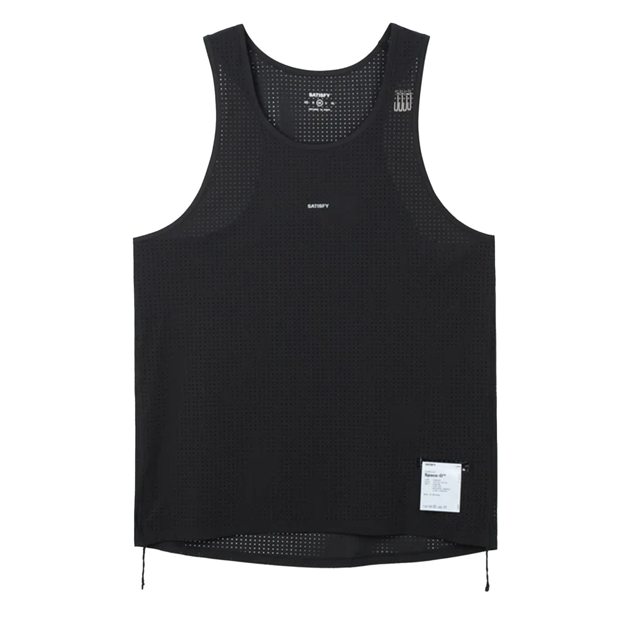 Satisfy Herren Space-O Singlet – Schwarz – SS26