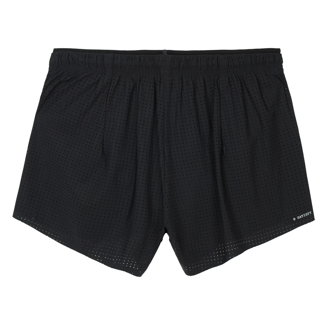 Short Satisfy Space-O 2,5" pour hommes - Noir - SS26