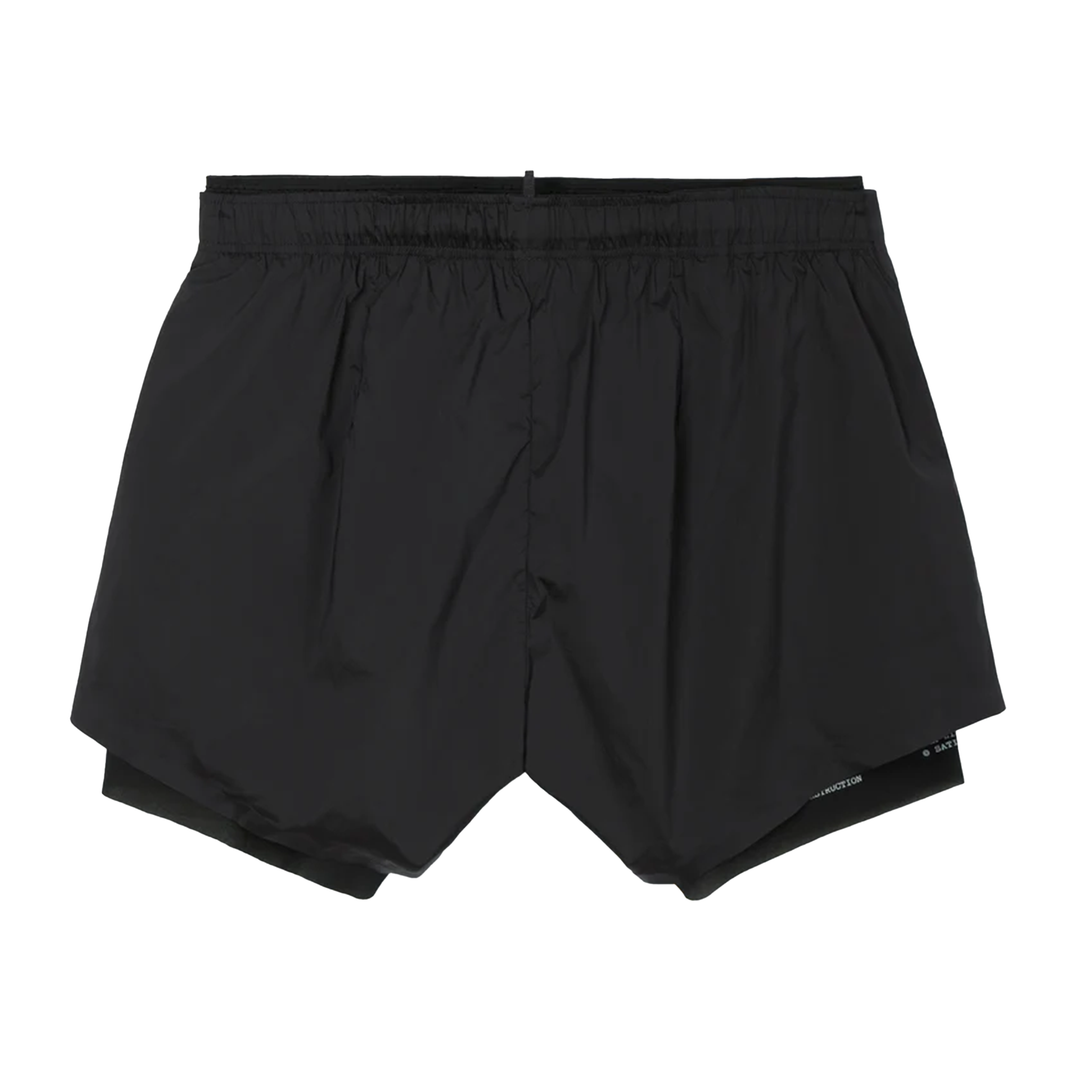 Satisfy Womens TechSilk 3" Shorts - Black - SS26