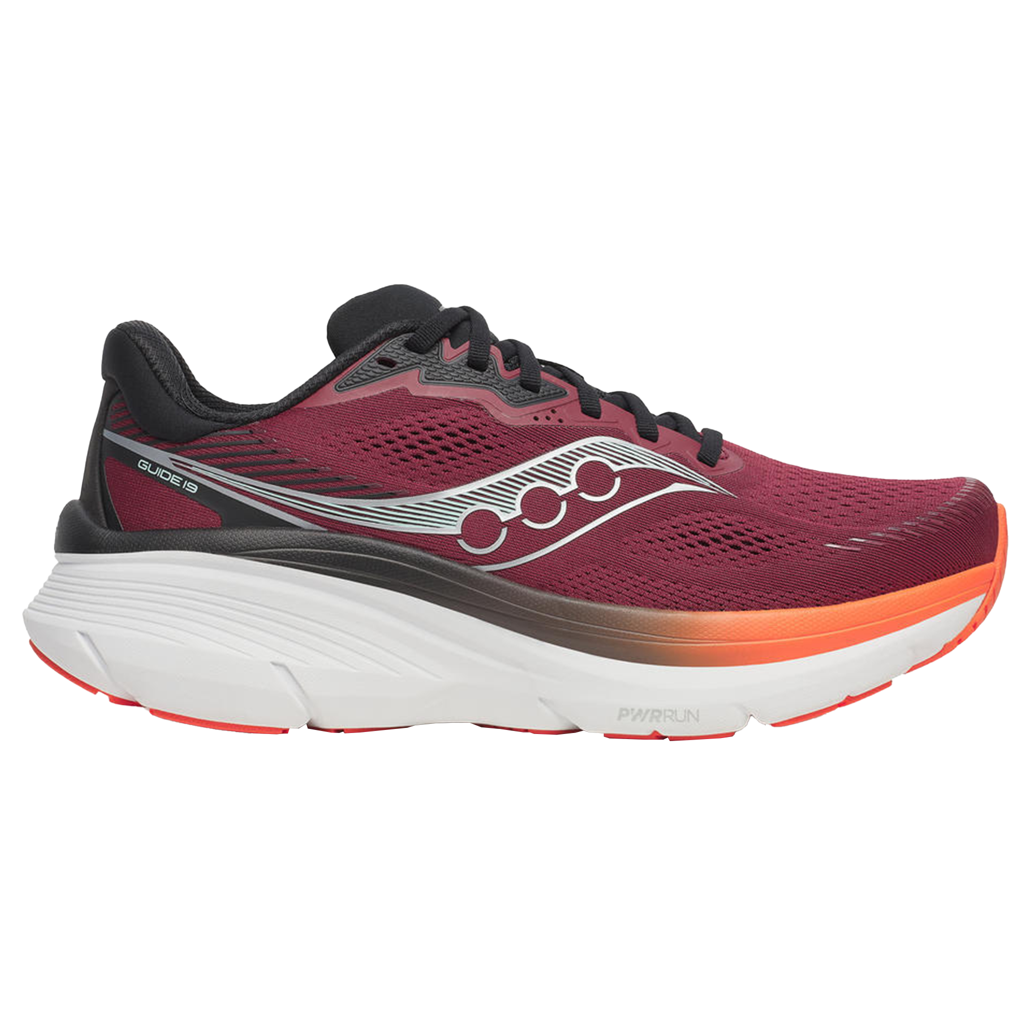Saucony Mens Guide 19 - Crimson/Fire - Stability - SS26