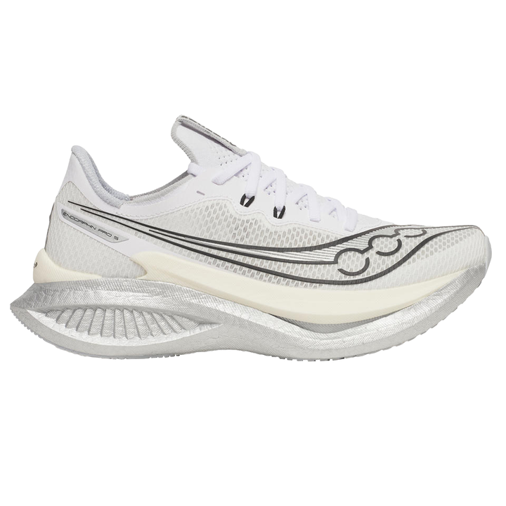 Saucony Womens Endorphin Pro 5 - White/Black - Neutral - SS26
