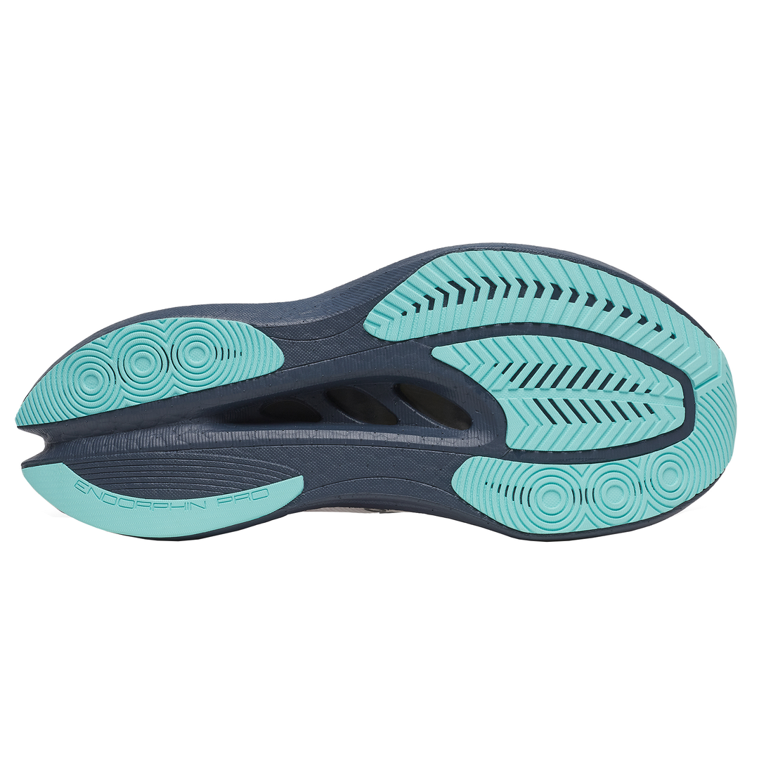 Saucony Damen Endorphin Pro 5 – Weiß/Marineblau – Neutral – SS26