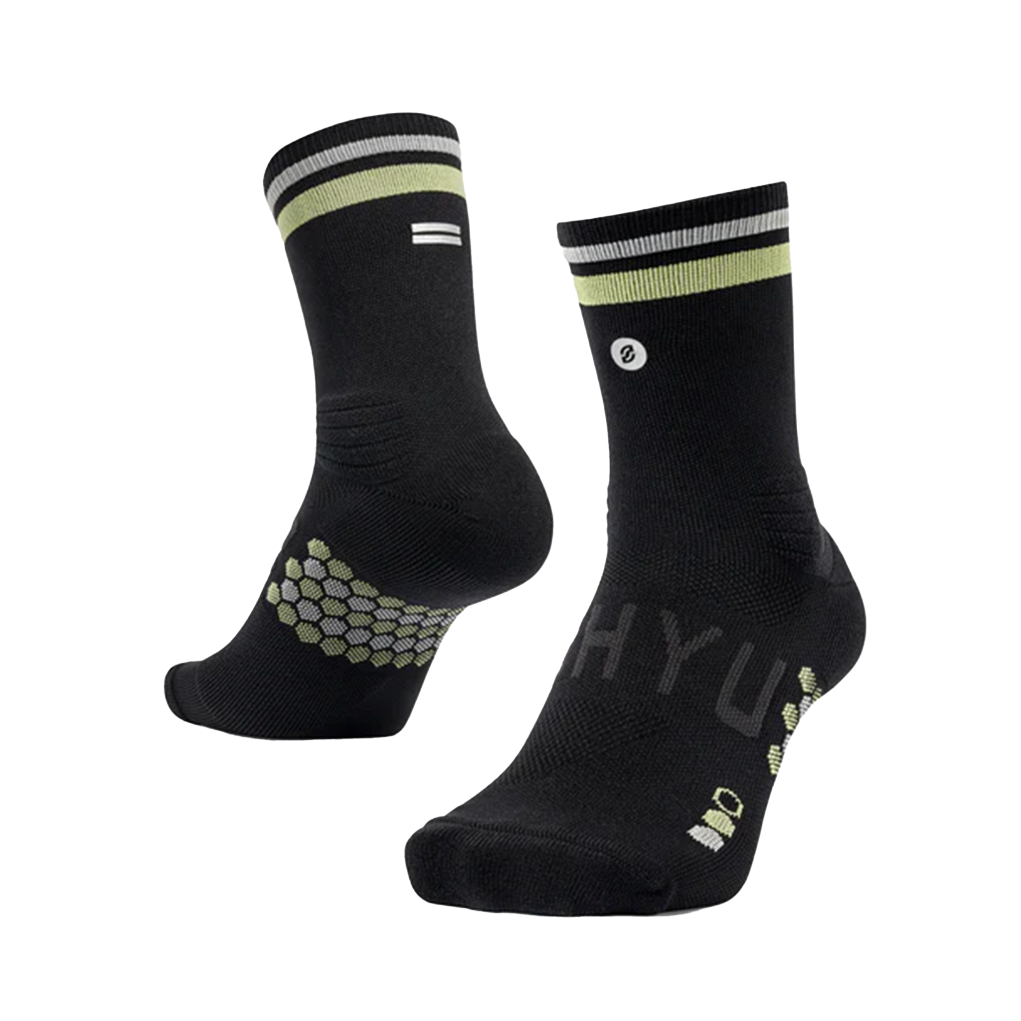 SHYU Racing Half Crew Socks - Black/Olive/Smoke