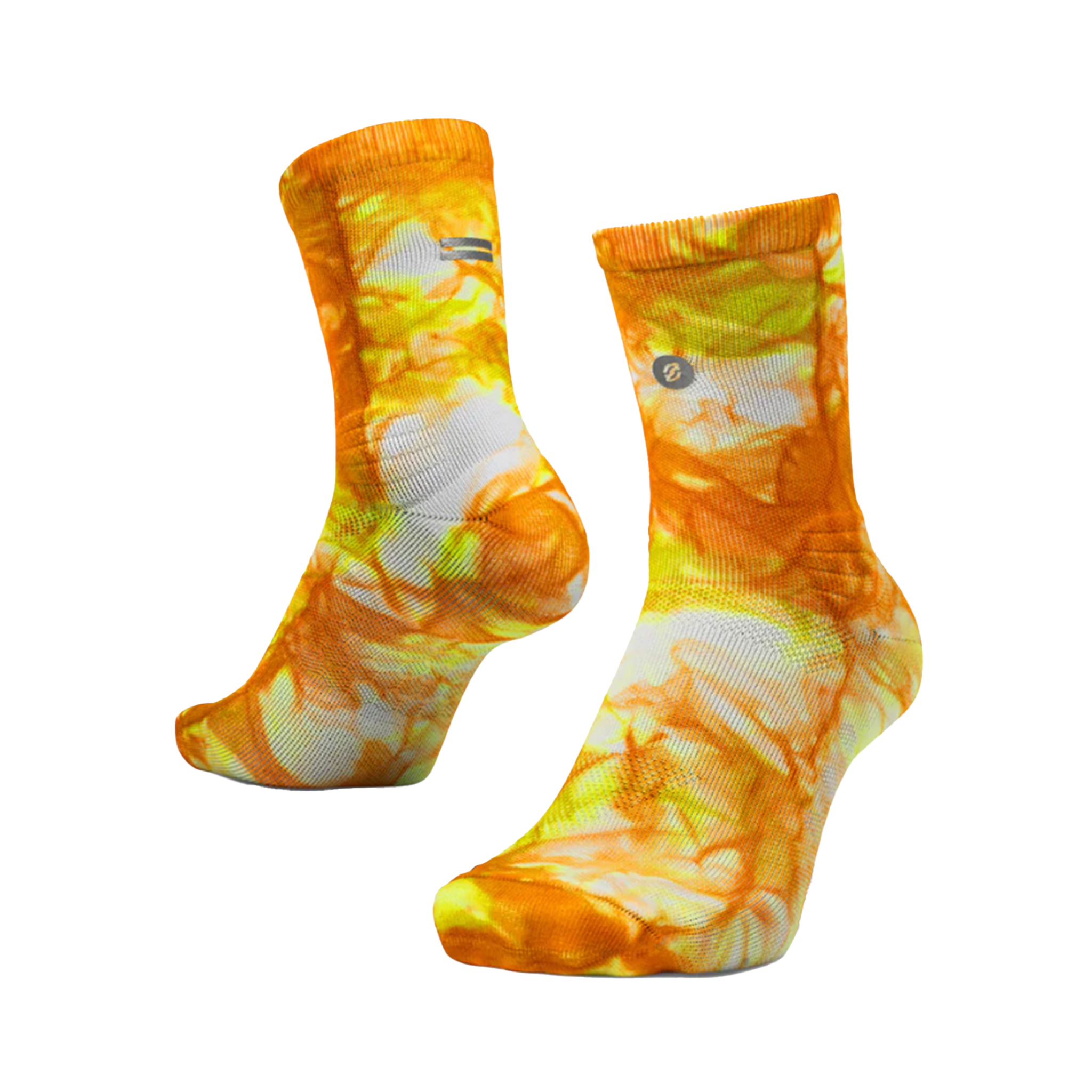 SHYU Racing Half Crew Socks - Orange/Zest/Peel