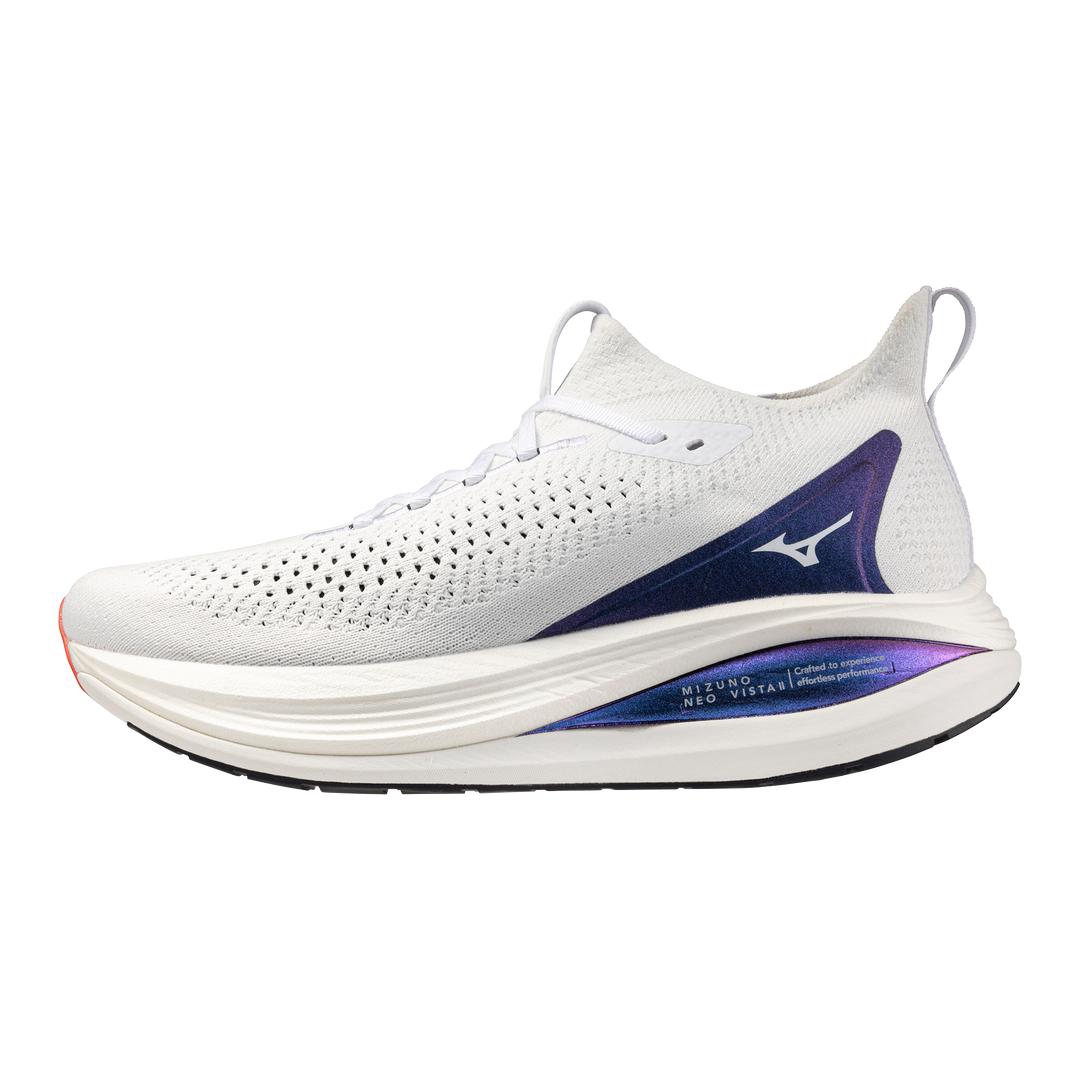 Mizuno Mens Neo Vista 2 - White/White/Iris Bloom - Neutral - AW25