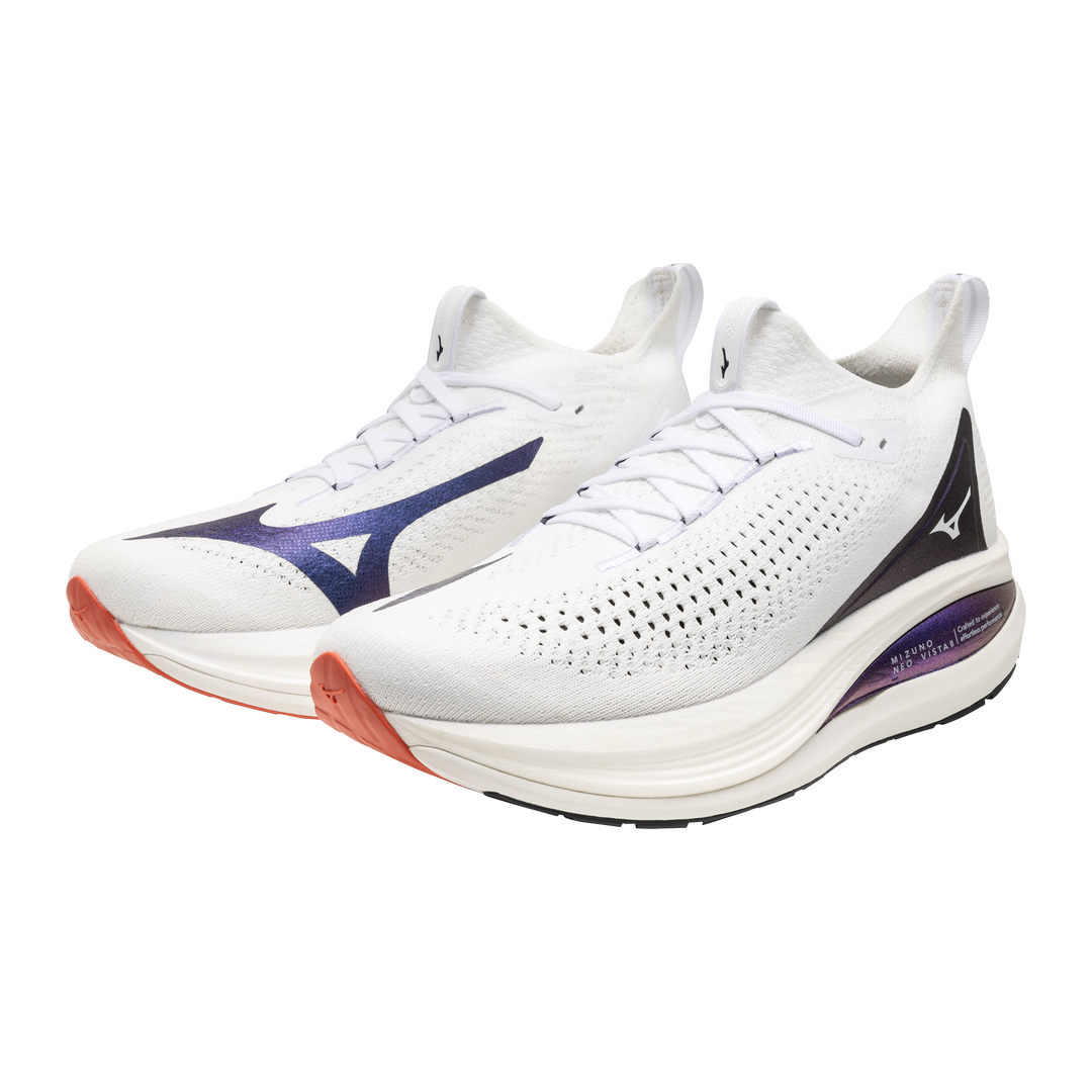 Mizuno Mens Neo Vista 2 - White/White/Iris Bloom - Neutral - AW25