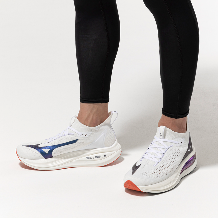 Mizuno Mens Neo Vista 2 - White/White/Iris Bloom - Neutral - AW25