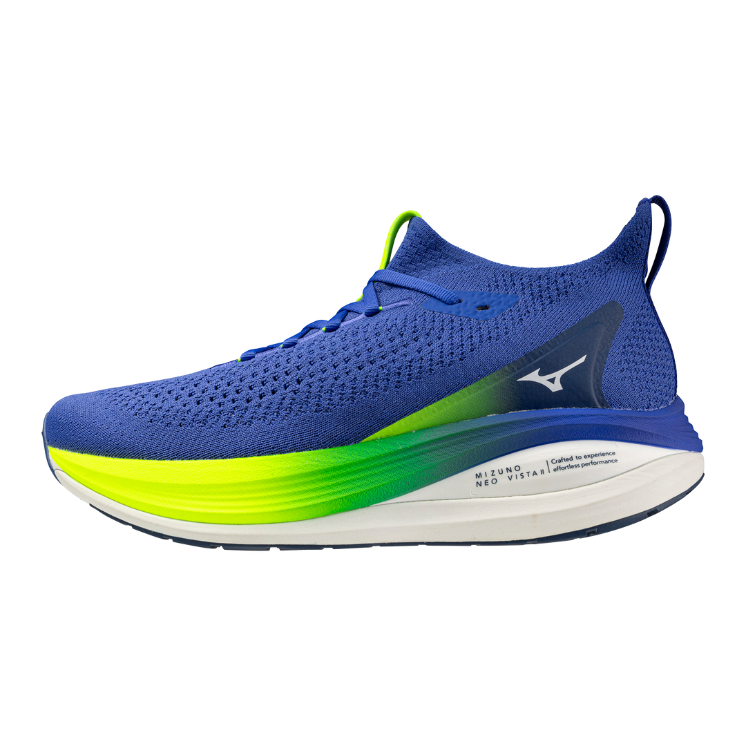 Mizuno Herren Neo Vista 2 – Dazzling Blue/White/Lightning Yellow – Neutral – SS26