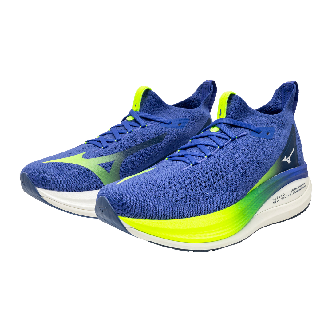 Mizuno Herren Neo Vista 2 – Dazzling Blue/White/Lightning Yellow – Neutral – SS26