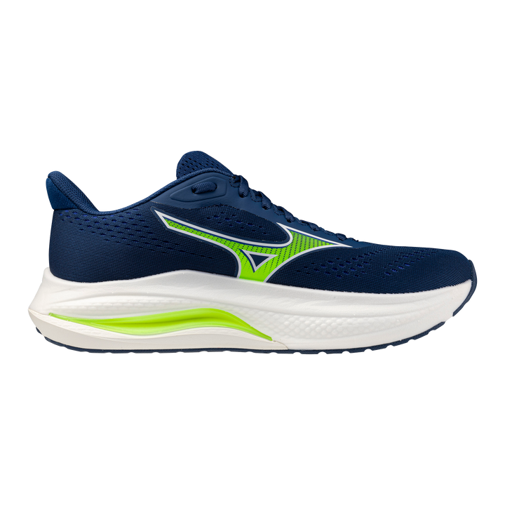 Mizuno Mens Wave Inspire 22 - Estate Blue/Lightning Yellow/Lightning Yellow - Stability - SS26