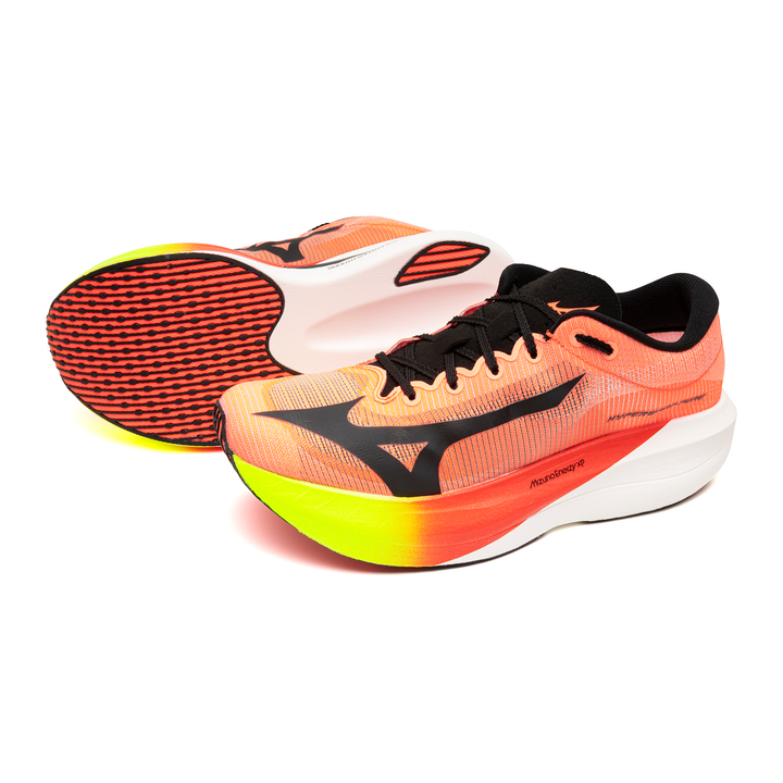 Mizuno Unisex Hyperwarp Pure - Lava Orange/Black/Lightning Yellow - Neutral - AW26