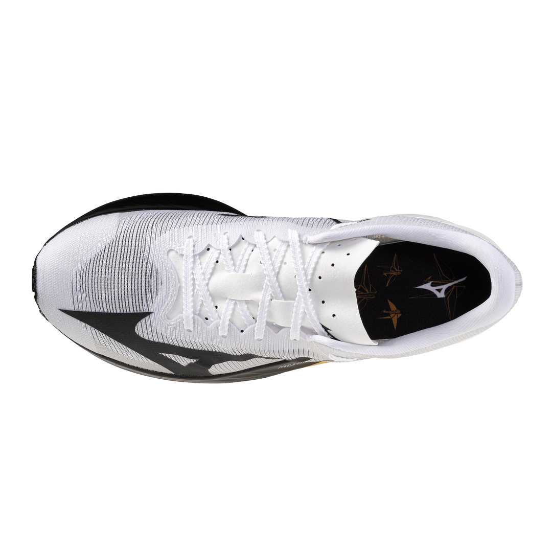Mizuno Unisex Hyperwarp Elite Origami - White/Black/Gold | Run