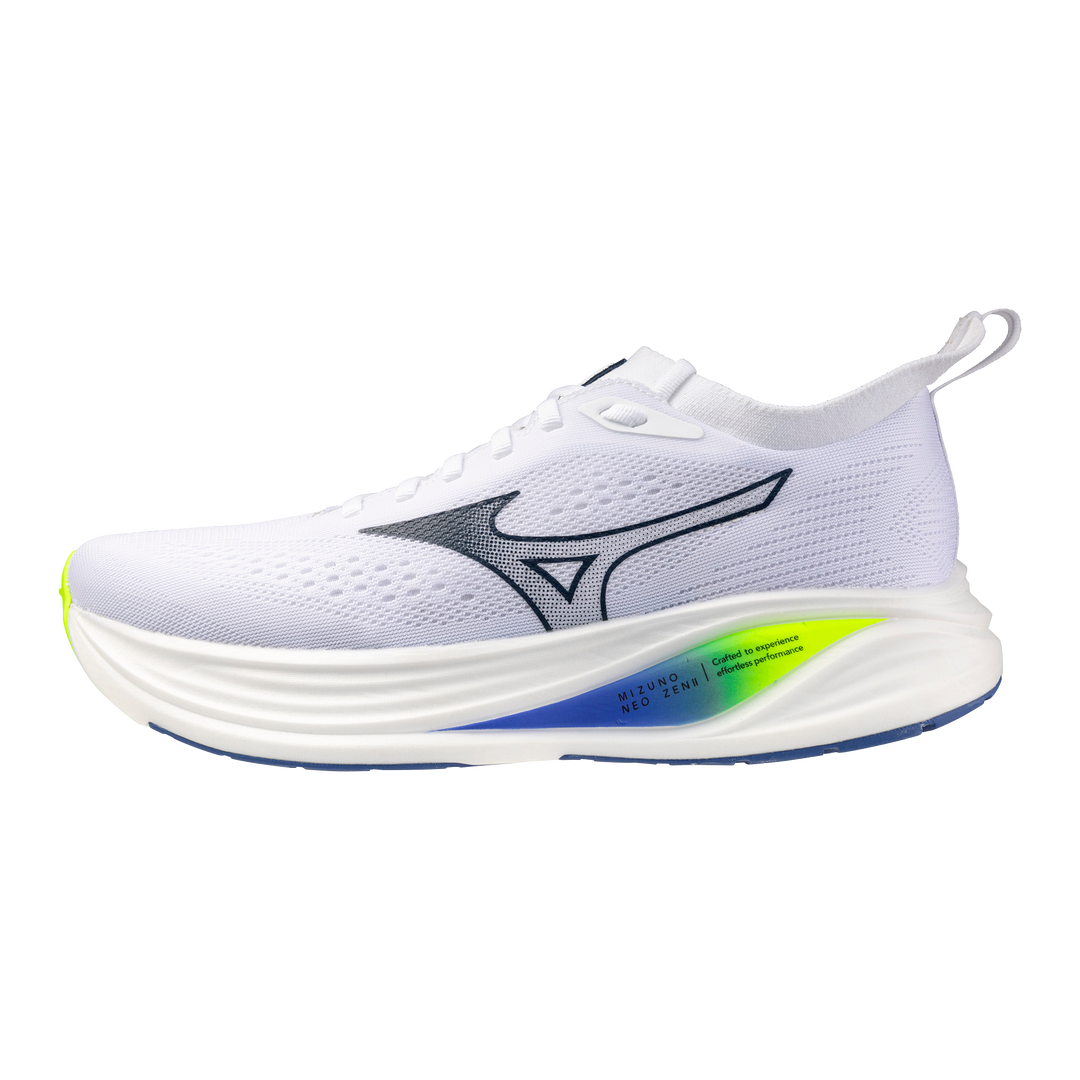 Mizuno Hommes Neo Zen 2 - Blanc/Bleu Estate/Jaune Éclair - Neutre - SS26