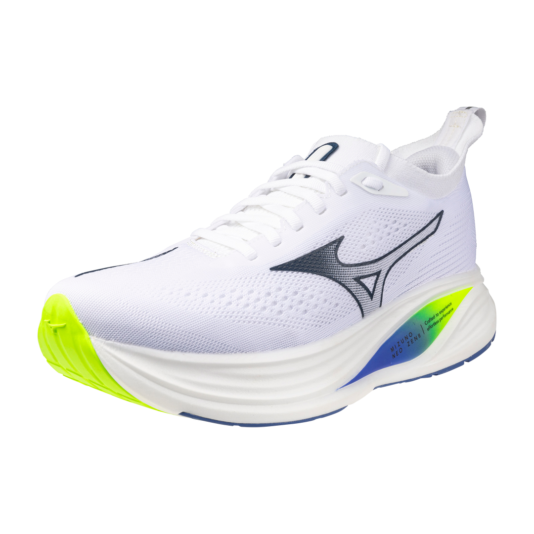 Mizuno Hommes Neo Zen 2 - Blanc/Bleu Estate/Jaune Éclair - Neutre - SS26