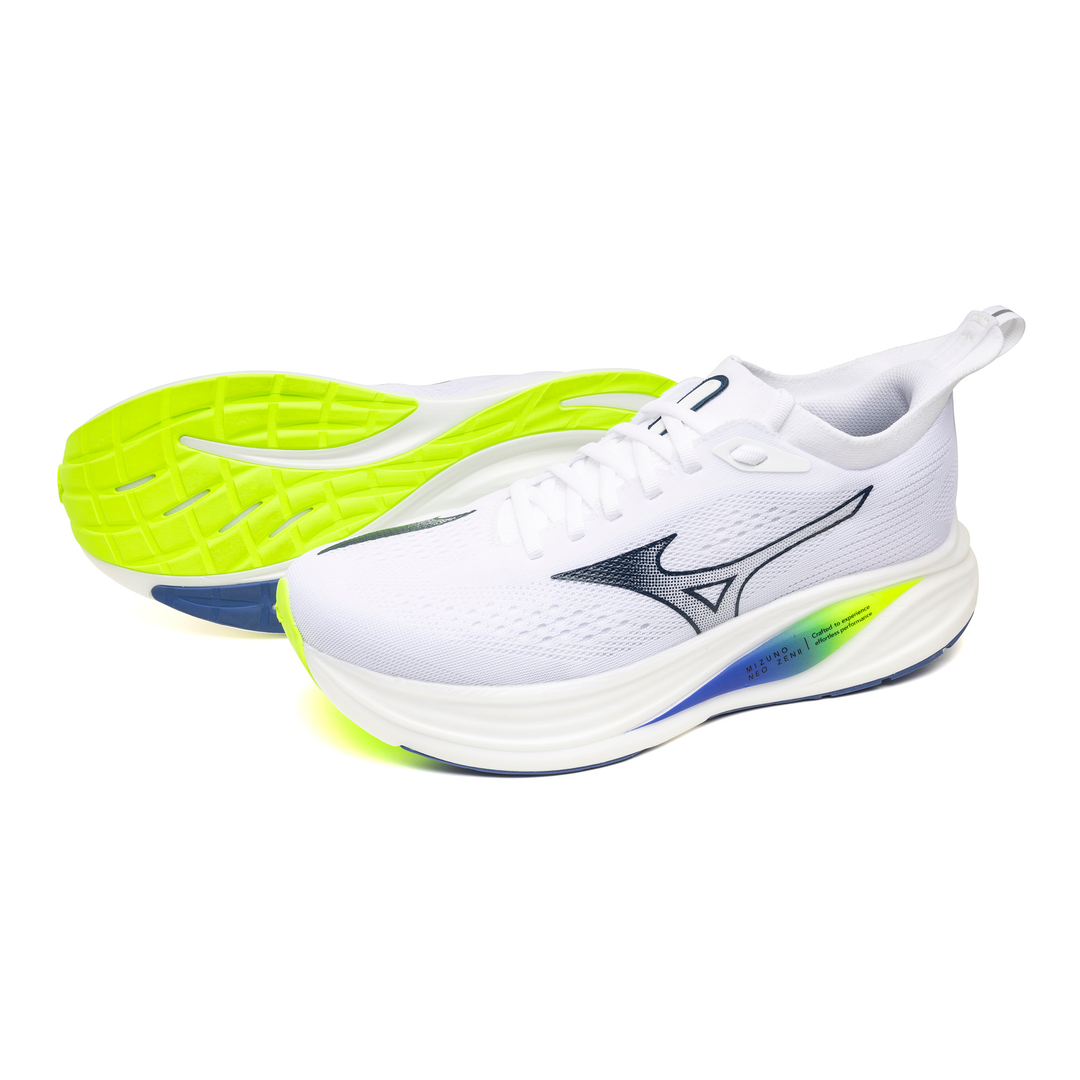 Mizuno Hommes Neo Zen 2 - Blanc/Bleu Estate/Jaune Éclair - Neutre - SS26