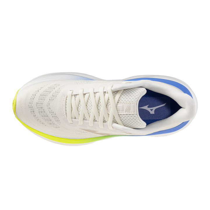 Mizuno Damen Wave Sky 9 – Schneeweiß/Silberbirke/Ultramarin – Neutral – SS26