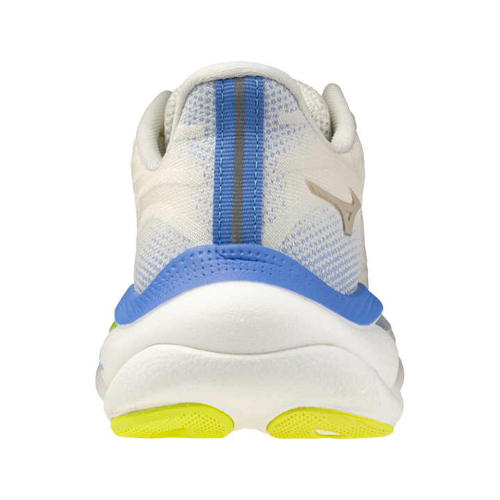 Mizuno Damen Wave Sky 9 – Schneeweiß/Silberbirke/Ultramarin – Neutral – SS26