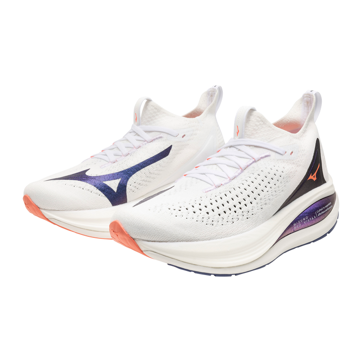 Mizuno Womens Neo Vista 2 - White/Striking Coral/Iris Bloom - Neutral - AW25
