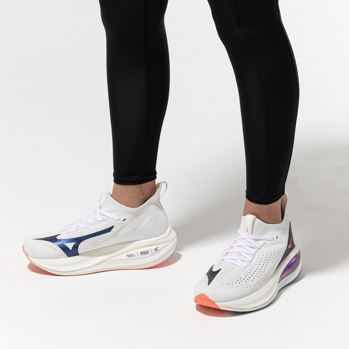 Mizuno Womens Neo Vista 2 - White/Striking Coral/Iris Bloom - Neutral - AW25