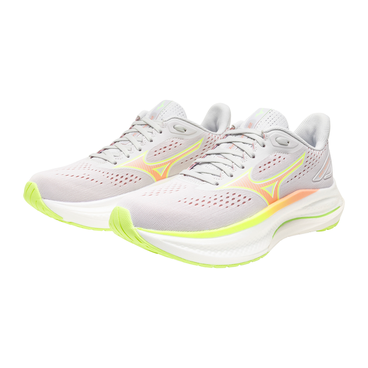 Mizuno Womens Wave Inspire 22 - Cloudscape/Desert Flower/Lime - Stability - AW26