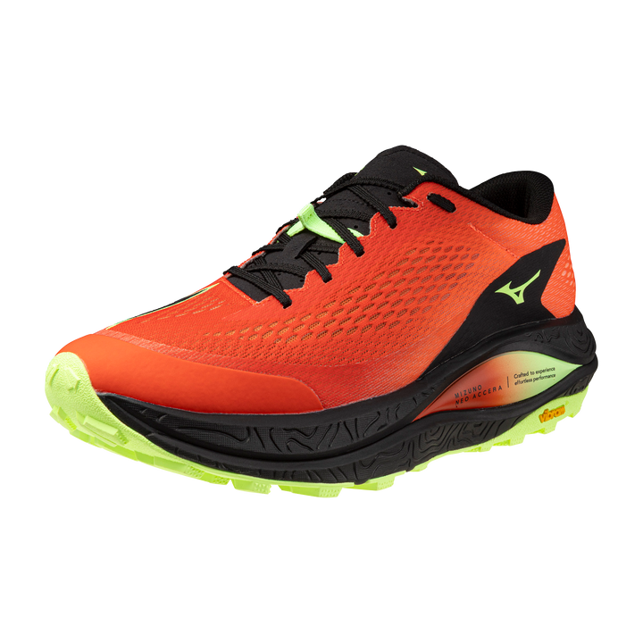 Mizuno Unisex Neo Accera - Orange.com/Lime Pulp/Black - Trail - AW26