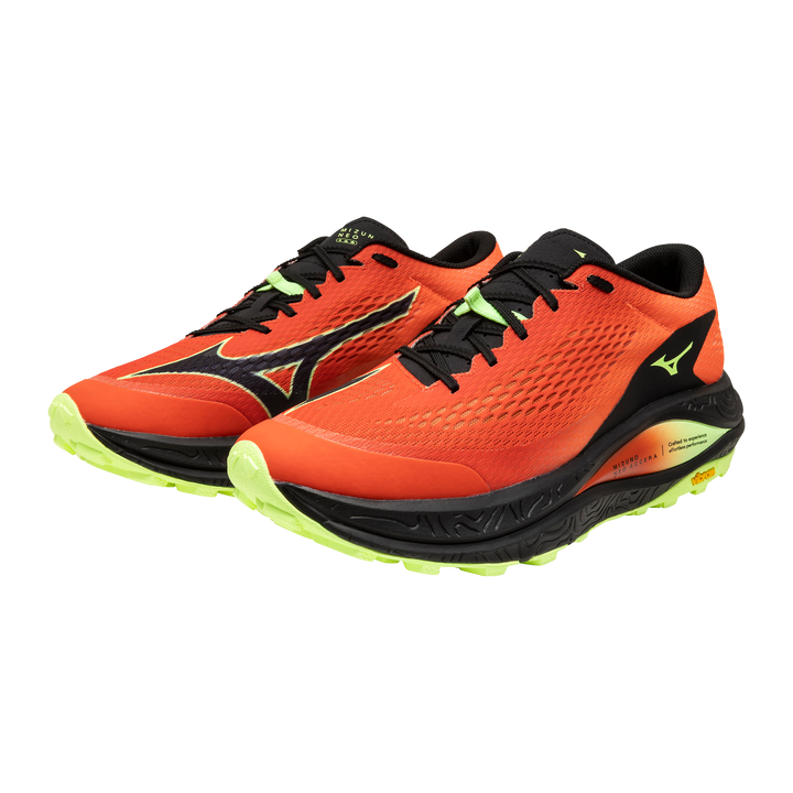 Mizuno Unisex Neo Accera - Orange.com/Lime Pulp/Black - Trail - AW26