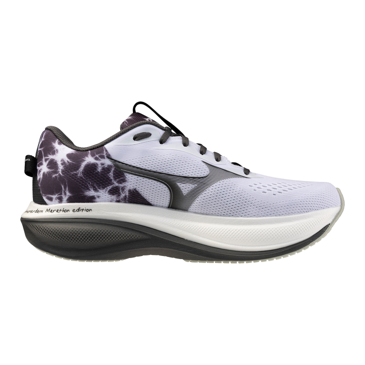 Mizuno Unisex Wave Rider 30 Amsterdam - White/Black - Neutral - AW26