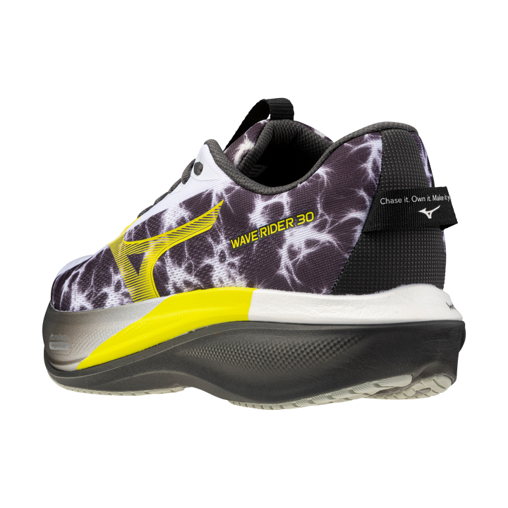 Mizuno Unisex Wave Rider 30 Amsterdam - White/Black - Neutral - AW26