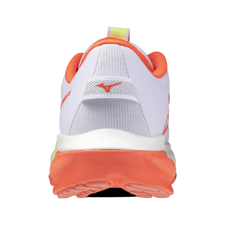 Mizuno Womens Wave Rider 30 - White/Flamingo Coral/Lime Pulp - Neutral - AW26