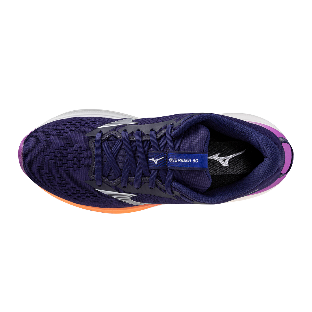 Mizuno Womens Wave Rider 30 - Rhodonite/White/Firecracker - Neutral - AW26
