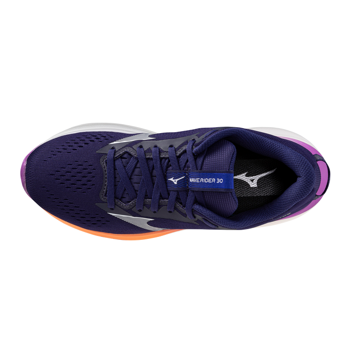 Mizuno Womens Wave Rider 30 - Rhodonite/White/Firecracker - Neutral - AW26
